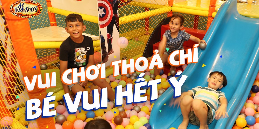 nhà hàng có sân chơi cho trẻ em