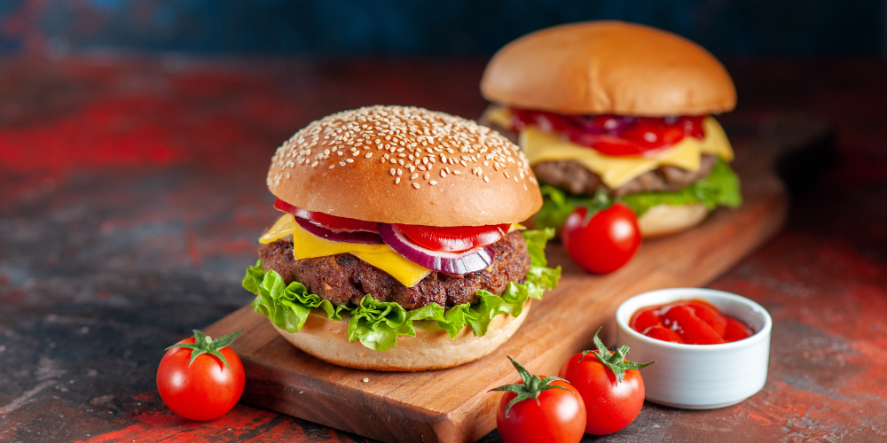 ăn hamburger không lo béo