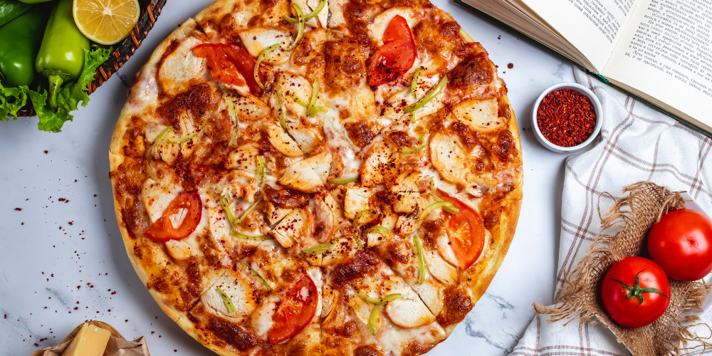 Cách làm pizza gà phô mai hấp dẫn bằng nồi chiên không dầu