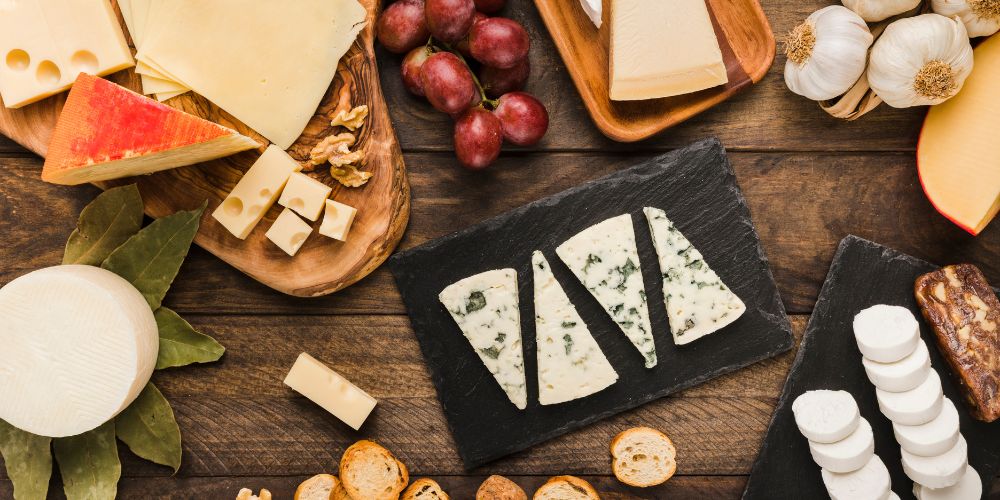 các loại phô mai làm pizza
