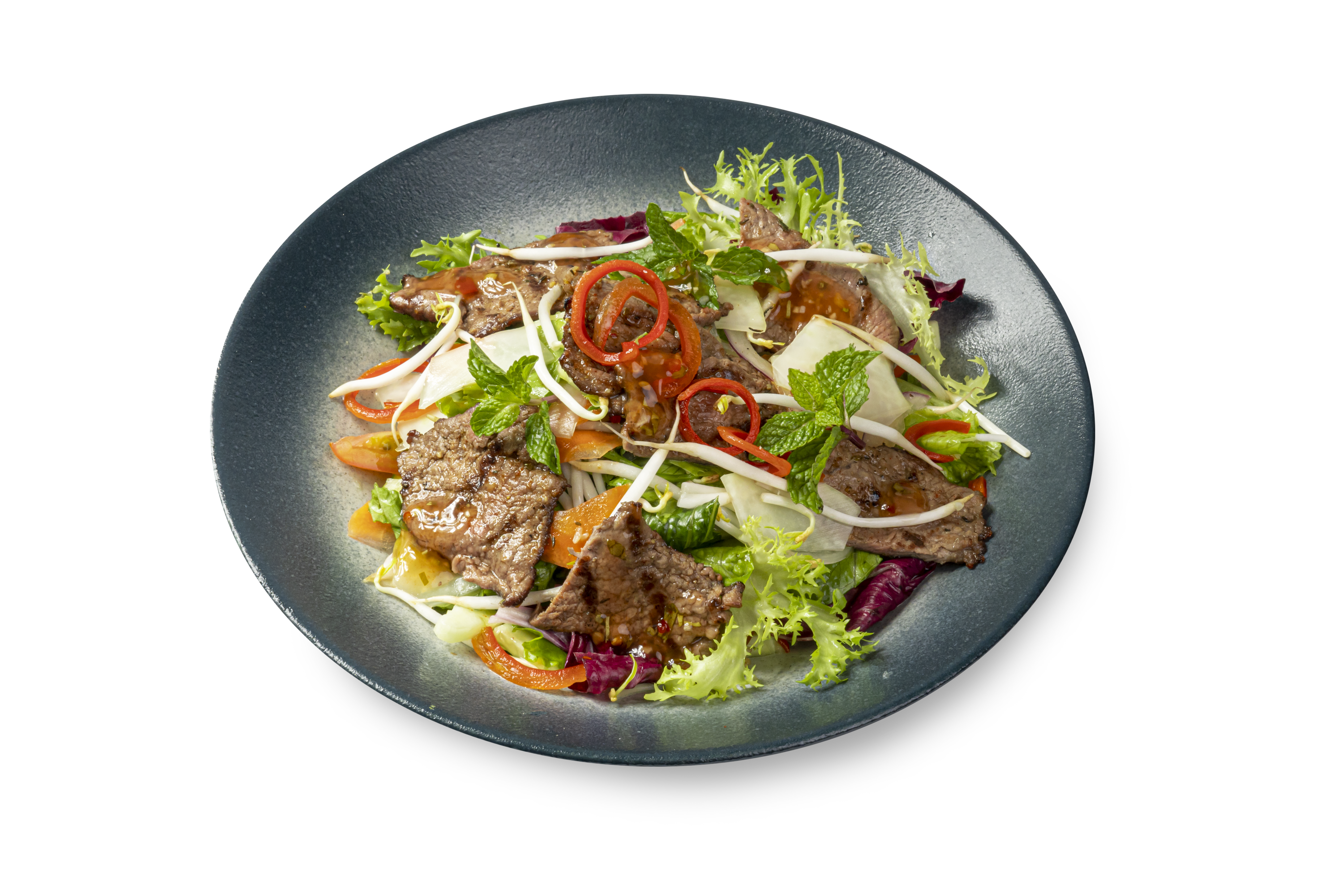 Thai Beef Salad sự kết hợp đặc biệt giữa salad với thịt bò nướng thơm lừng