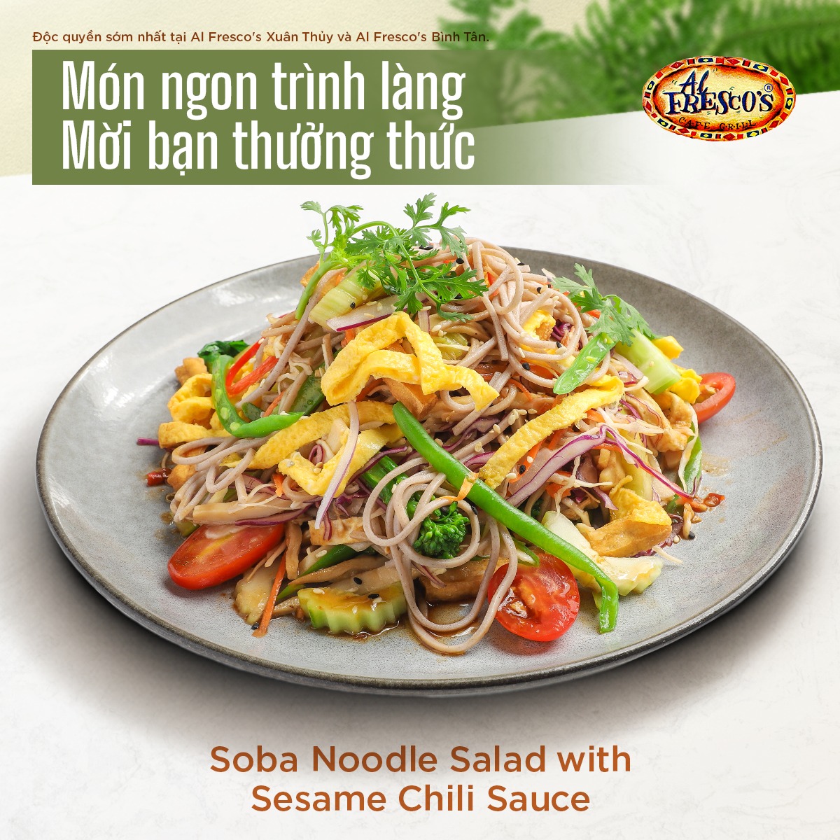 Mỳ Soba tại Al Fresco’s