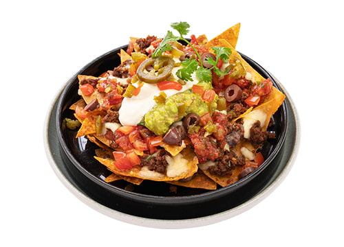 Al’s Cheesy Nachos kèm 3 loại xốt và ớt jalapenos