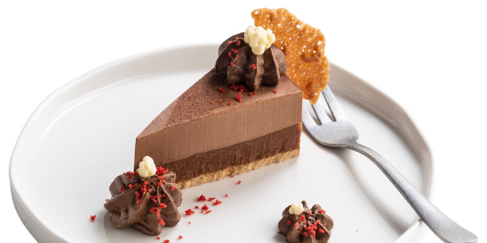 Mẫu bánh Mousse Socola trang trí đơn giản