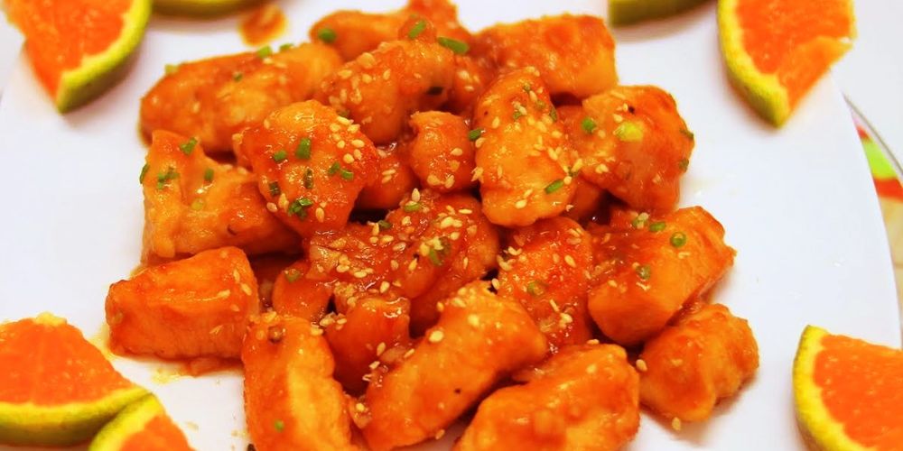 Gà viên chiên xốt chua ngọt giòn mềm, đậm đà