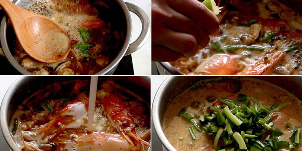 Hoàn thiện món súp Tom Yum ngon tại nhà