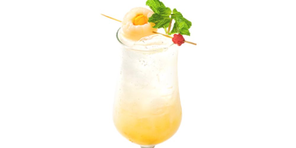 Soda vải mát lạnh kết hợp cheese ball tạo cảm giác dễ chịu