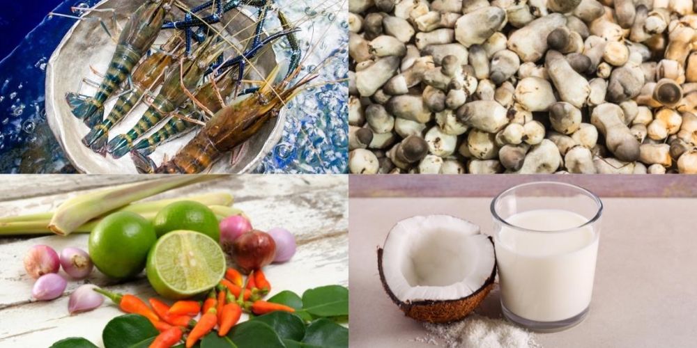 Nguyên liệu chính súp TomYum chuẩn vị Thái Lan