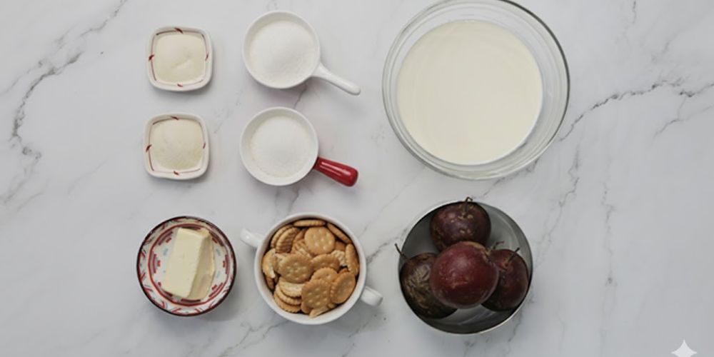 Nguyên liệu cơ bản làm bánh Mousse chanh dây tại nhà