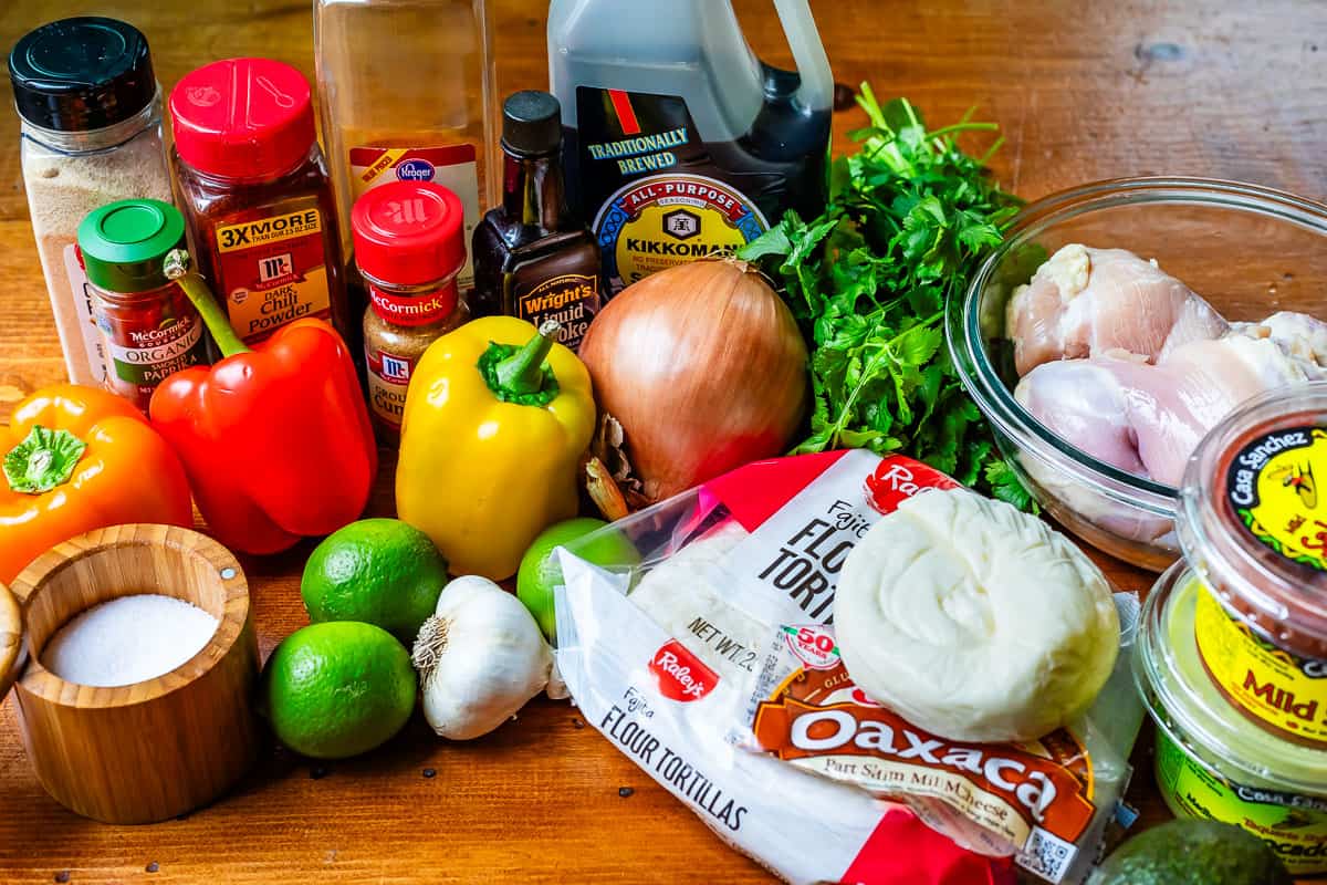 Nguyên liệu làm món fajitas