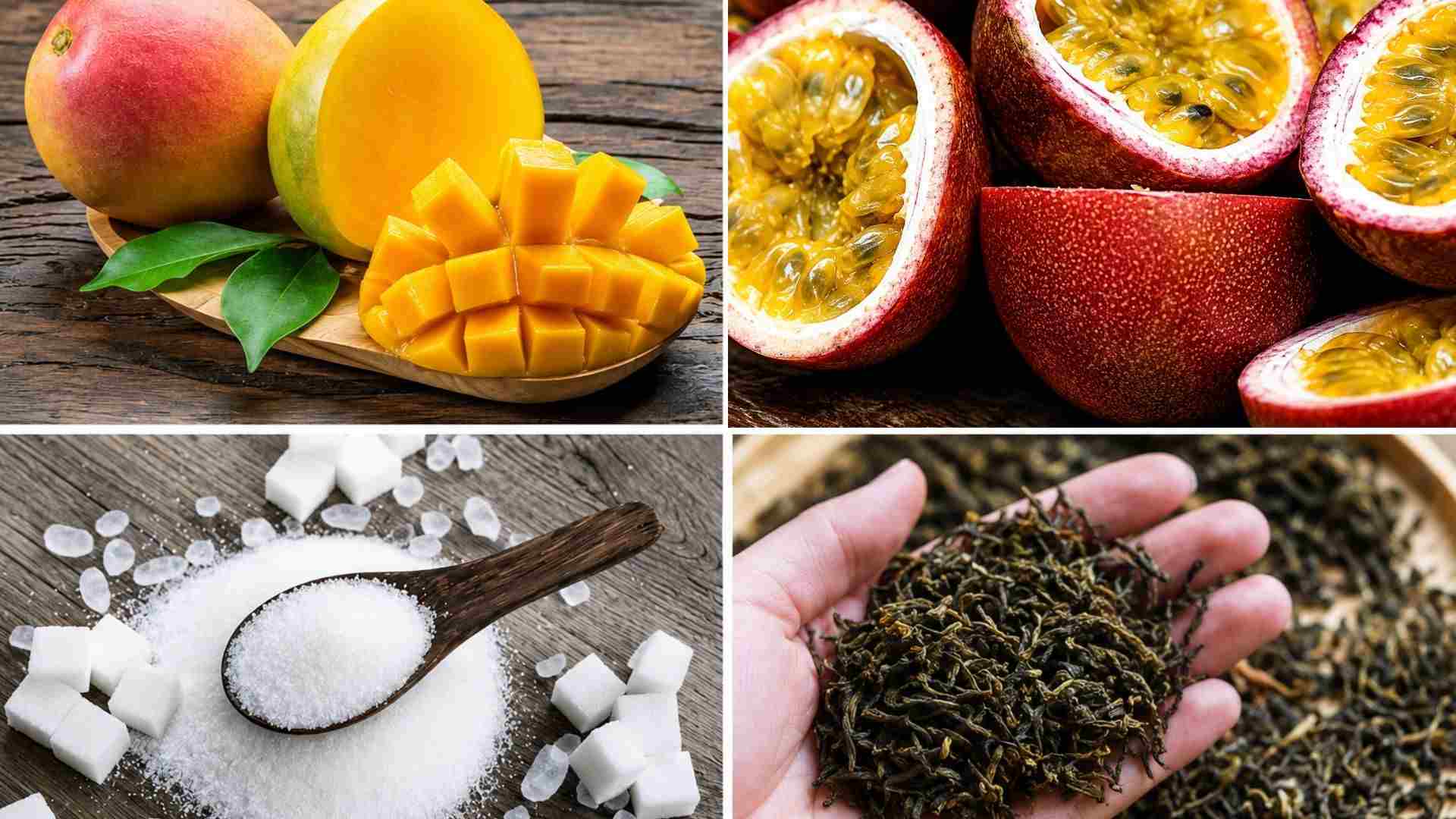 Chuẩn Bị Nguyên Liệu Làm Trà Xoài Chanh Dây