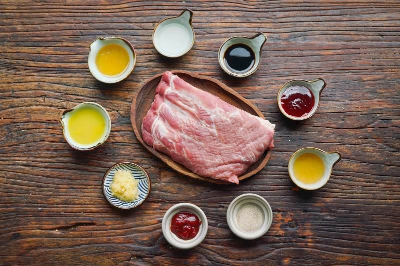 Nguyên liệu làm sườn nướng BBQ