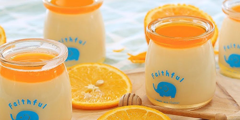 làm Panna Cotta cam rực rỡ vị mùa hè