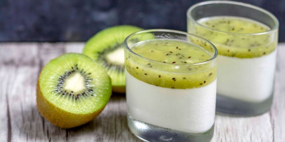 làm Panna Cotta kiwi ngon mịn vị tự nhiên