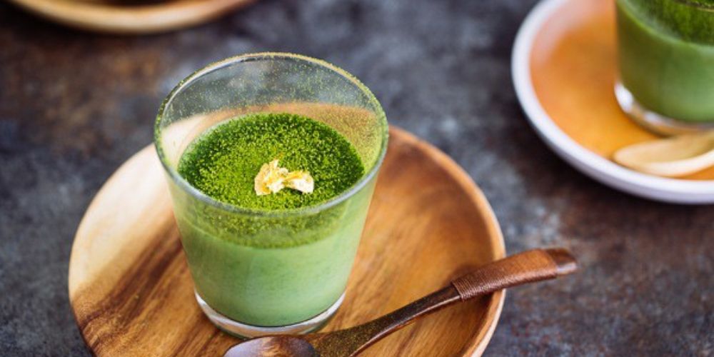làm panna cotta trà xanh tại nhà thơm ngon