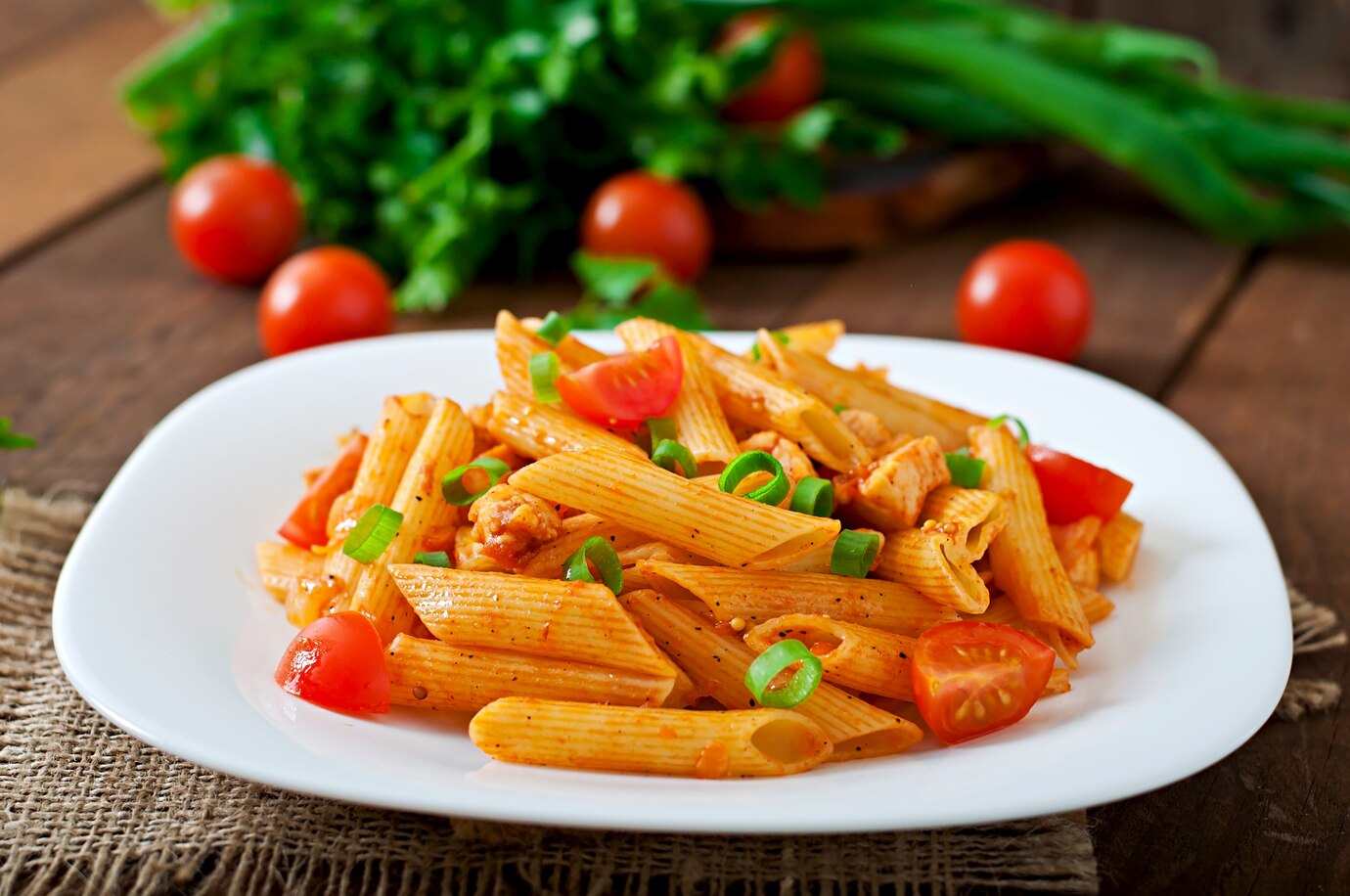  Penne Ống ngắn, vát chéo, thấm xốt tốt