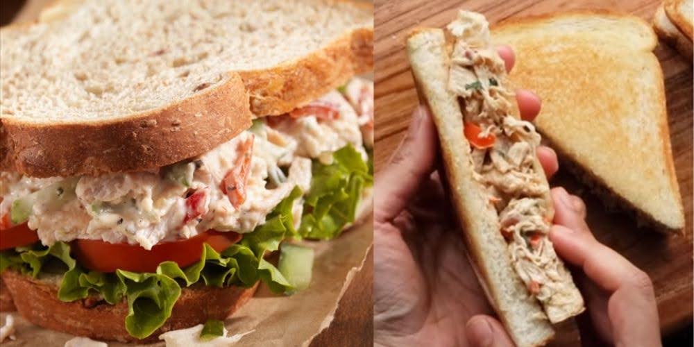 Sandwich gà tươi ngon sẵn sàng thưởng thức