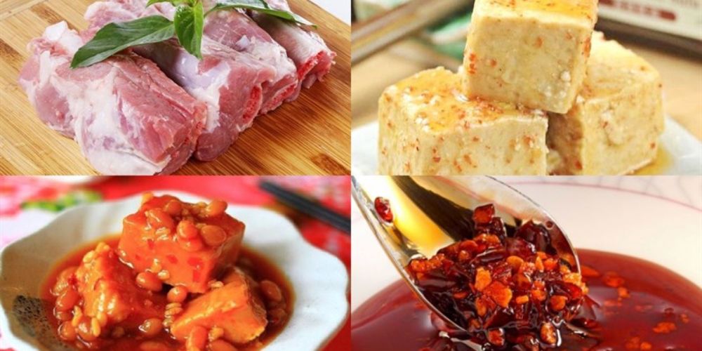 Chuẩn bị đầy đủ nguyên liệu để ướp thịt nướng chao ngon chuẩn vị