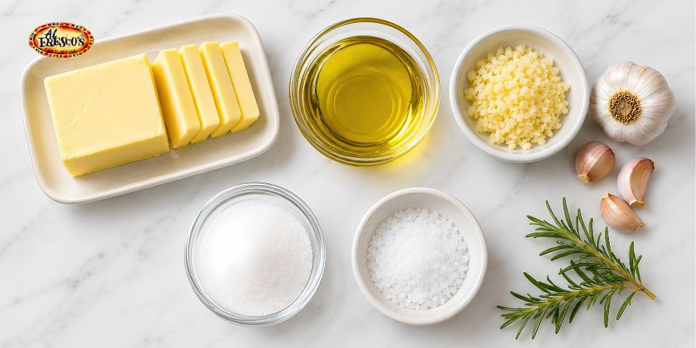 Nguyên liệu làm xốt bơ tỏi