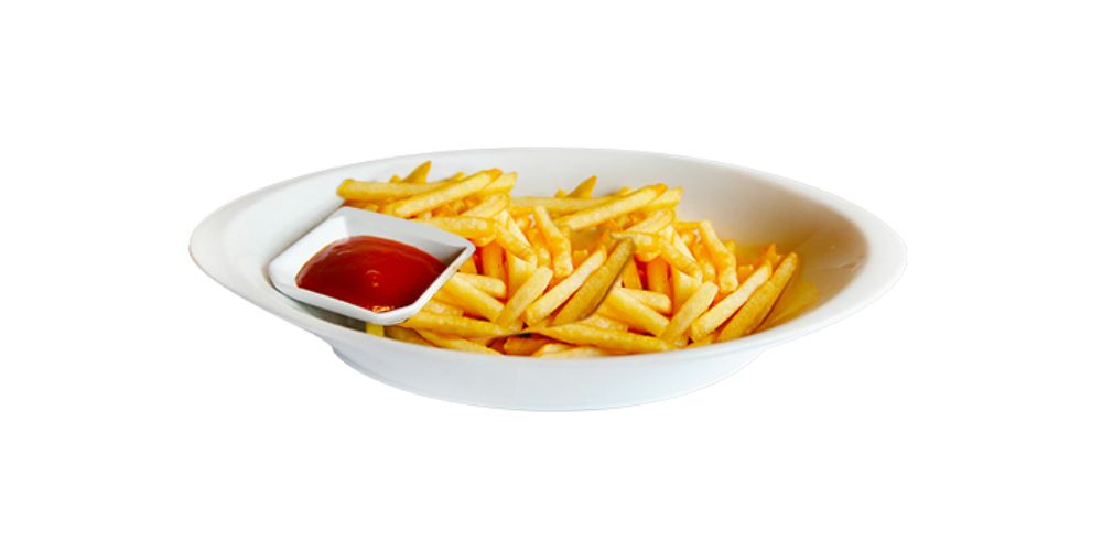 American Fries ăn cùng bò xiên nướng