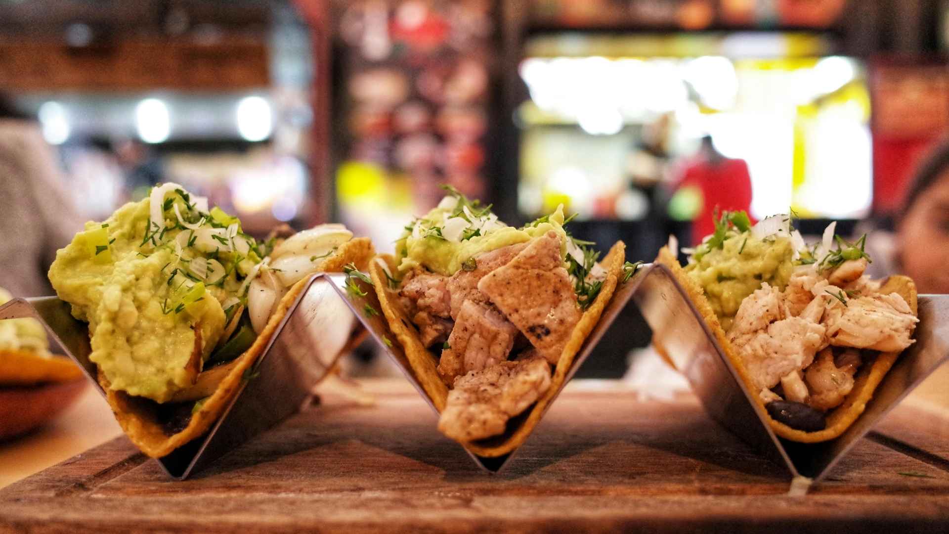 Mỗi loại tacos có hàm lượng calo khác nhau