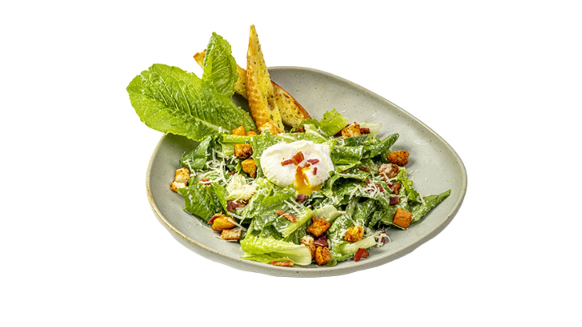 Caesar Salad mang đến hương vị tươi mát của rau xà lách hòa quyện cùng xốt