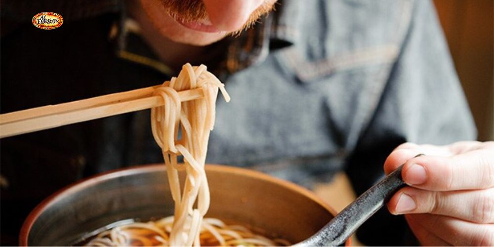 Cách ăn mỳ Soba nóng
