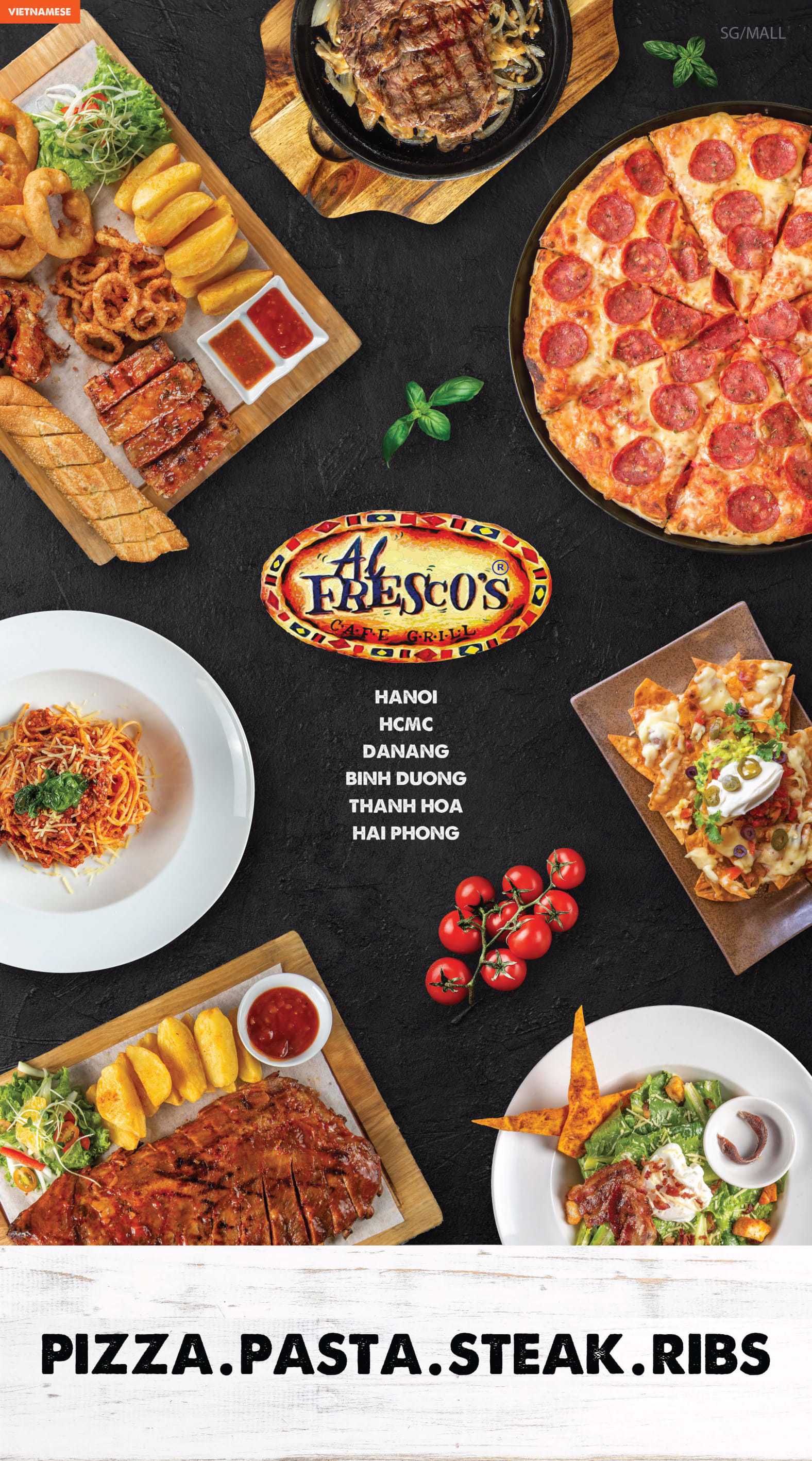 Trang chủ / Menu Al Fresco's Hồ Chí Minh