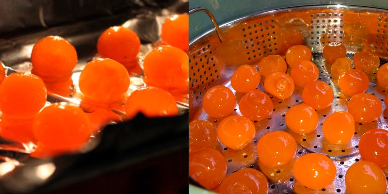 hấp trứng muối