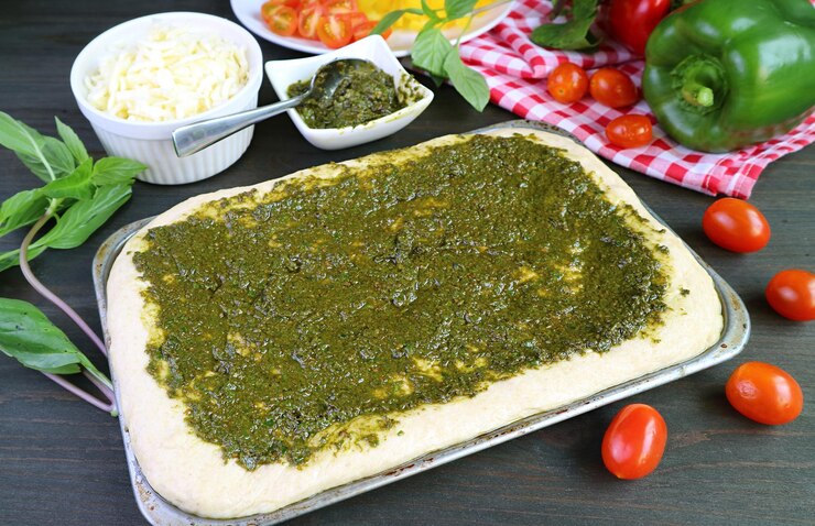 làm xốt Pesto tươi cho pizza