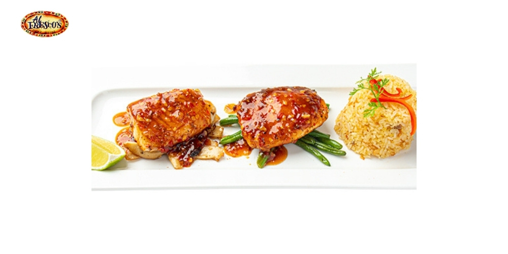 Món cá nướng sốt Thái chua ngọt cay, góp phần làm thực đơn BBQ thêm đa dạng và hài hòa.