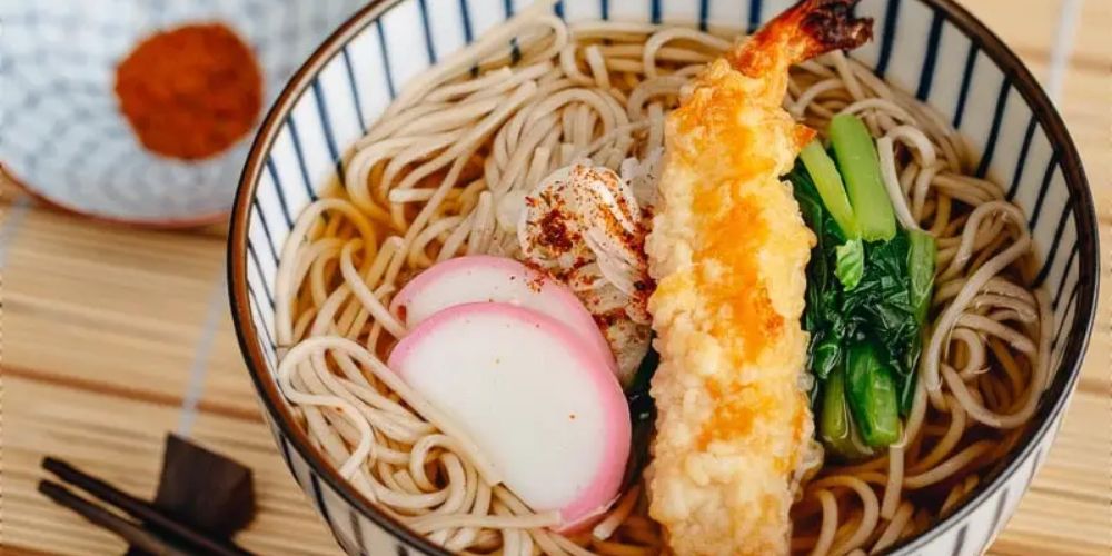Mỳ Soba là loại mỳ truyền thống ở Nhật với hương vị thanh dịu.