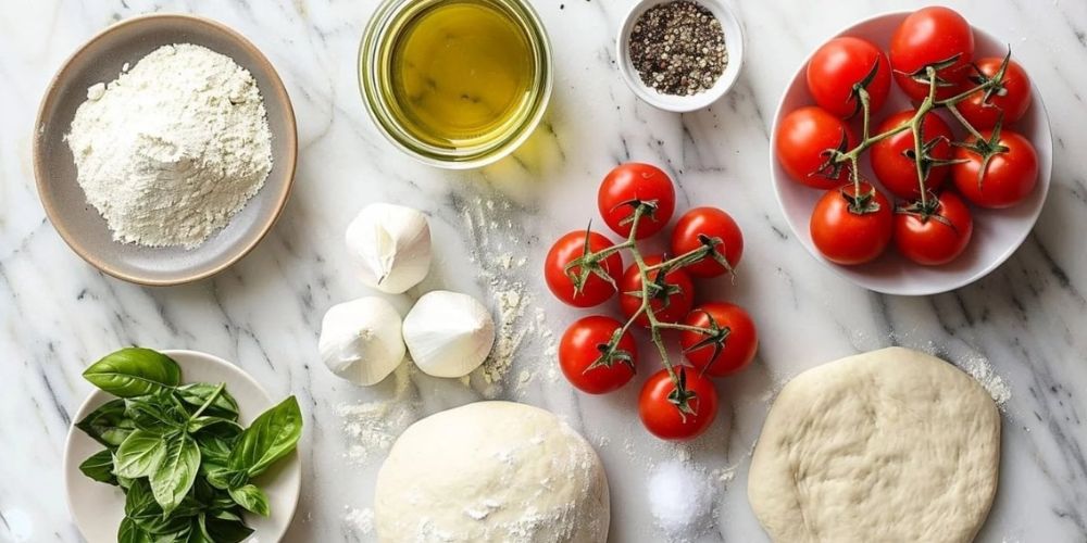 Nguyên liệu làm Pizza Margherita chuẩn vị Ý