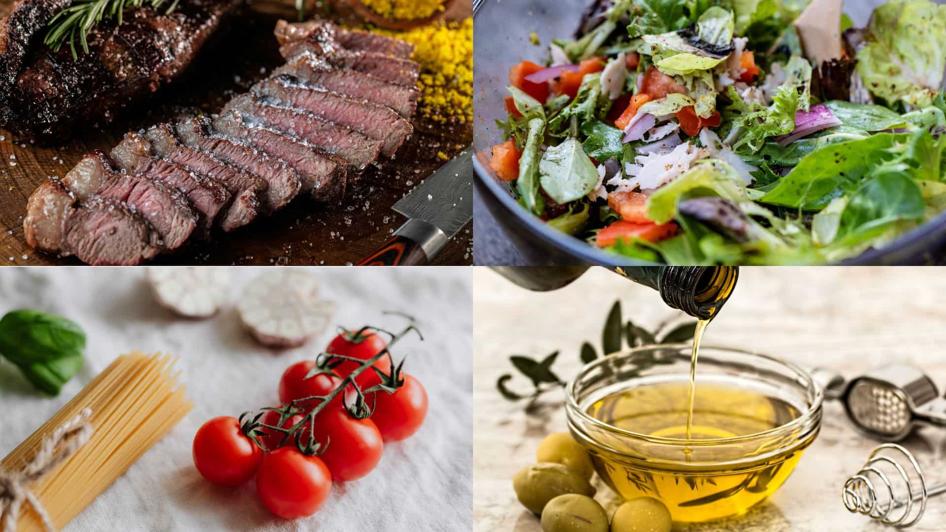 Nguyên liệu làm salad thịt bò gồm thịt bò cùng các loại rau củ tươi và gia vị quen thuộc, tạo nền tảng cho món salad giòn mát, hài hòa.