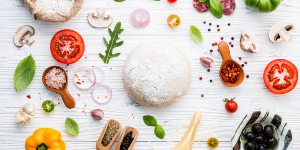 Tổng hợp nguyên liệu làm pizza nấm