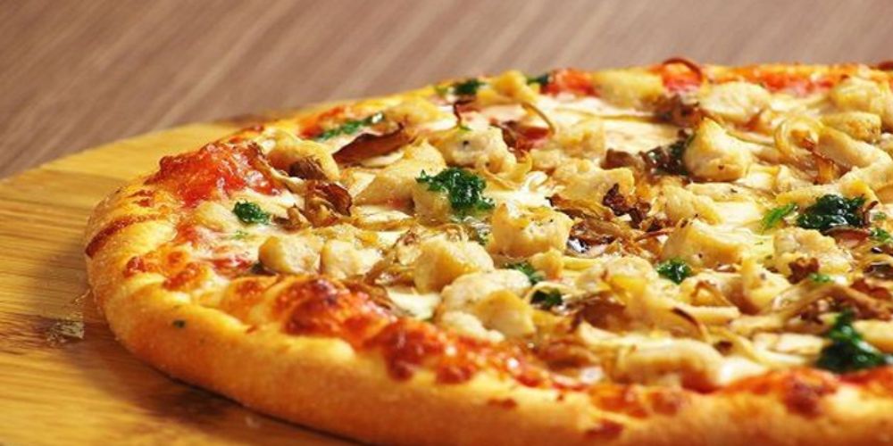 Nướng pizza chay rau củ nướng bằng nồi chiên không dầu