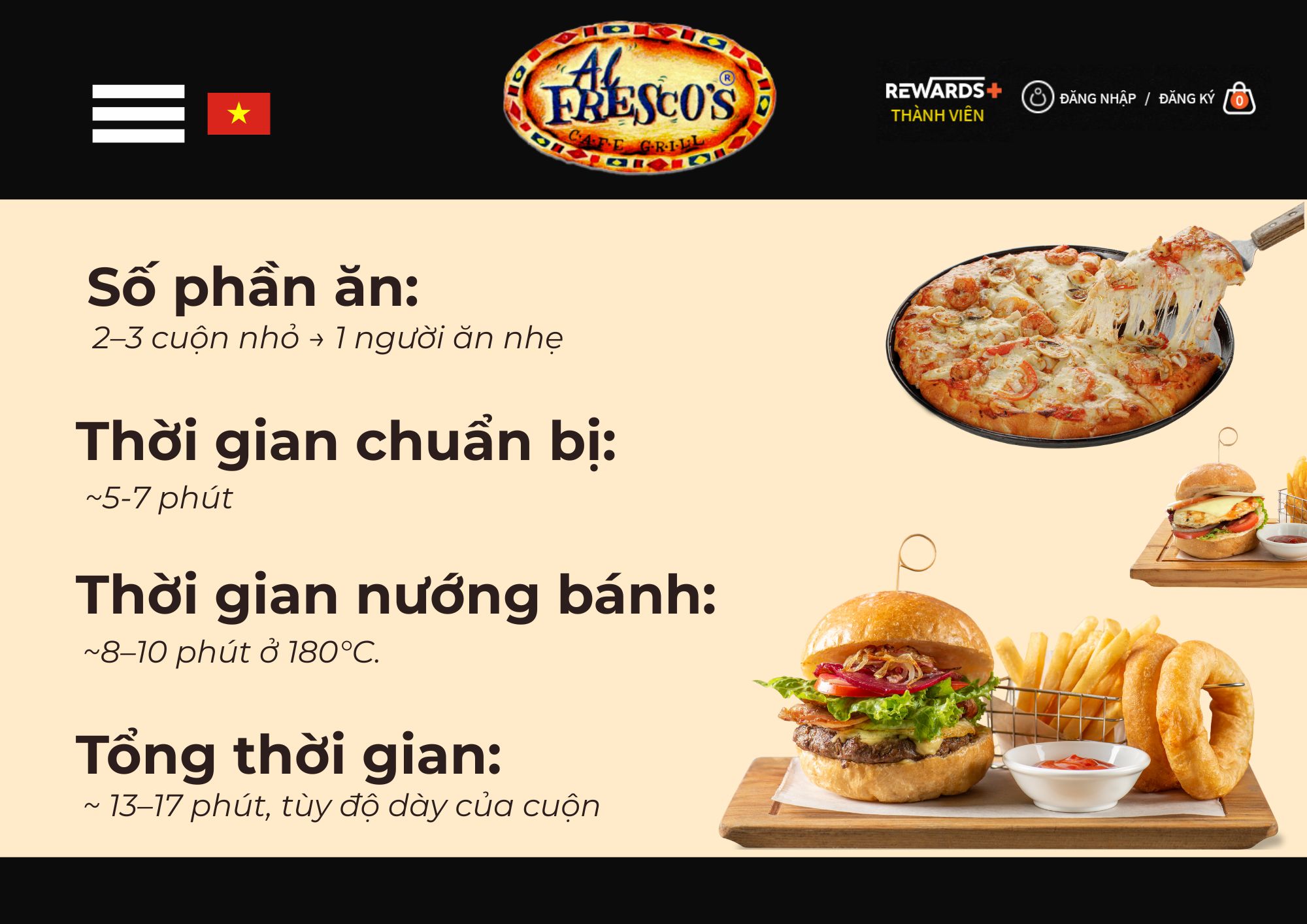 Cách nướng pizza cuộn bằng nồi chiên không dầu