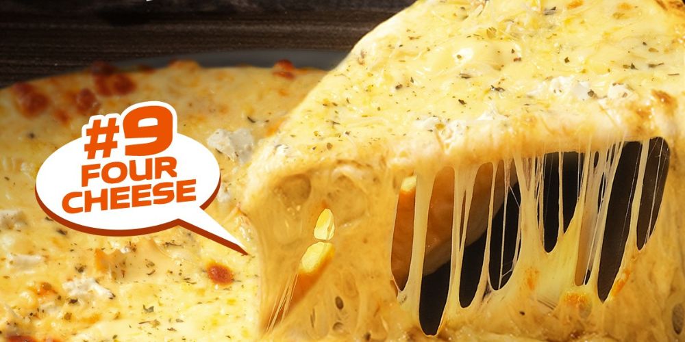 Pizza Four Cheese tại Al Fresco’s với 4 loại phô mai hòa quyện