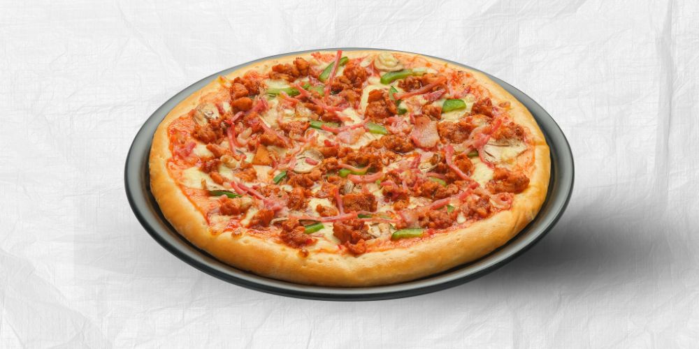 Pizza gà nướng bbq chicken
