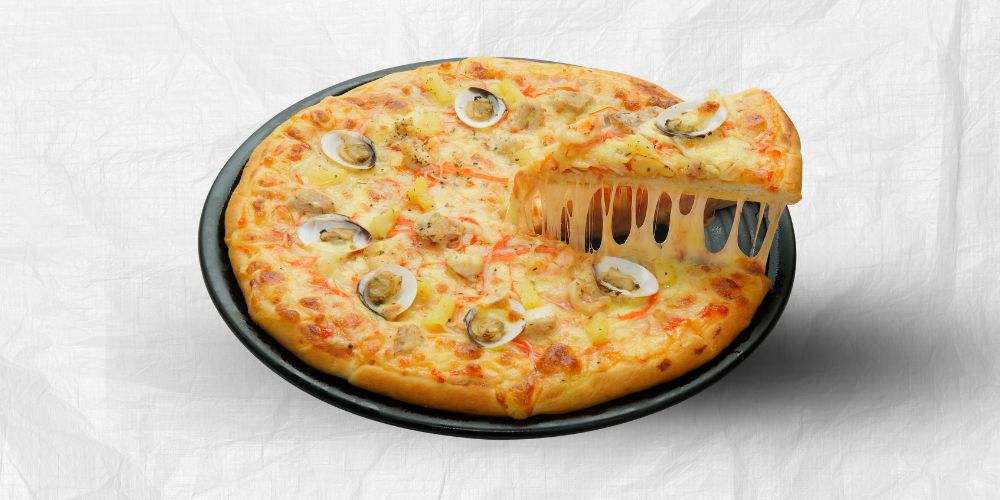 Pizza hải sản nhiệt đới tropicana seafood