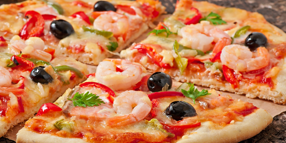 Topping pizza từ hải sản tươi ngọt thịt hấp dẫn