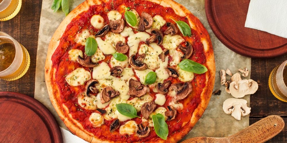 Pizza nấm chay