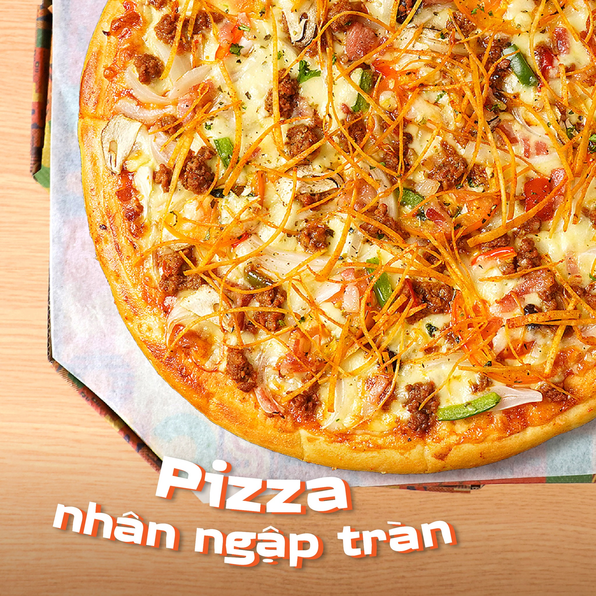 Pizza luôn mang đến sự sôi động và vui vẻ cho bữa tiệc