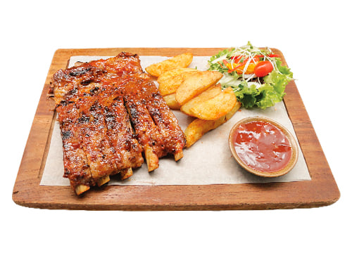 steak ăn kèm Khoai tây chiên, khoai lang kén