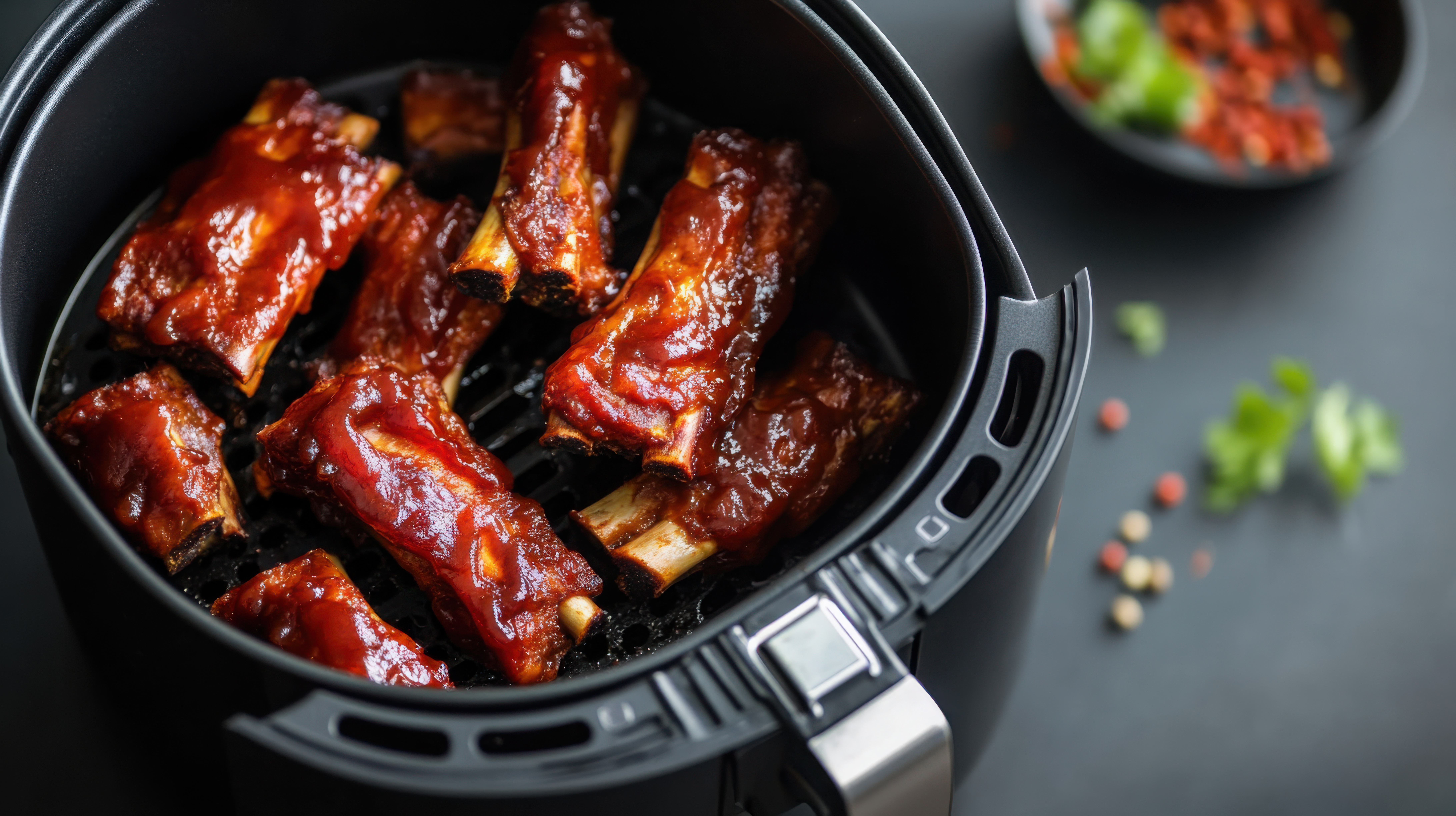 Nướng sườn bằng nồi chiên không dầu