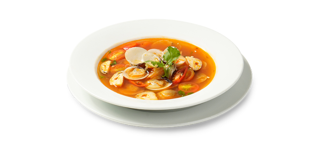 Súp cà chua và hải sản đầy dinh dưỡng