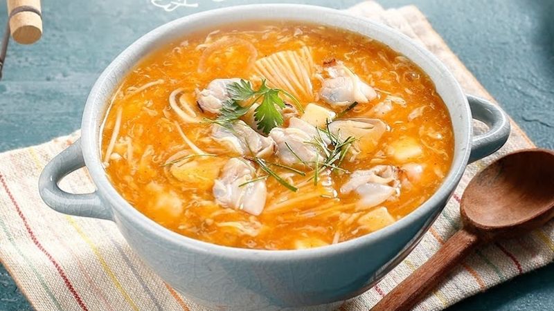 Súp kem nấm hải sản thơm ngon