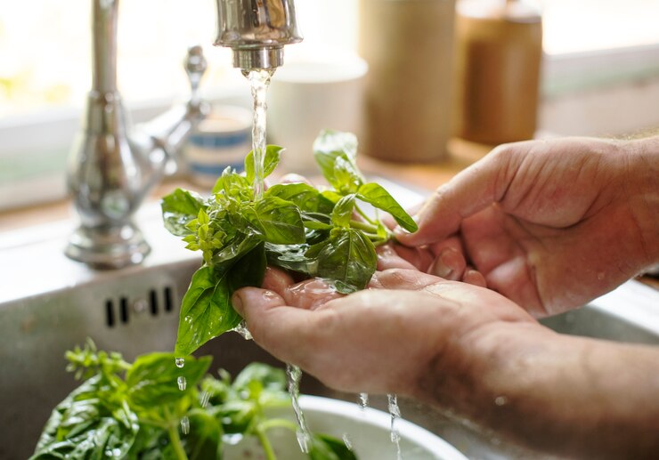 sơ chế nguyên liệu làm xốt pesto