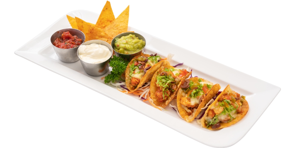 Tacos là một món ăn truyền thống nổi bật có xuất xứ từ Mexico